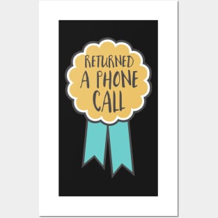 Adulting award - returned a phone call Posters and Art